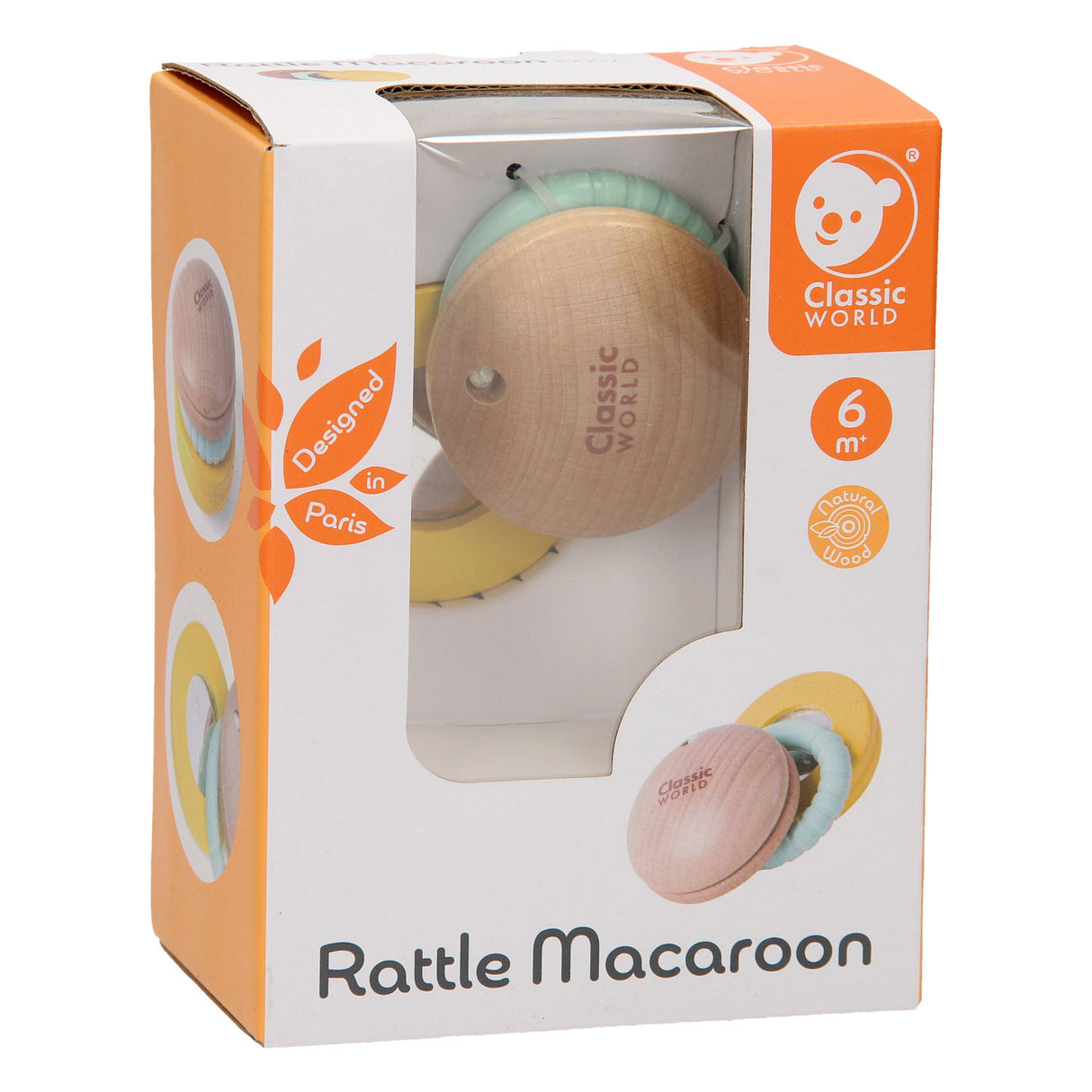 Lobbes Toys BV Classic World Hochet Macaron