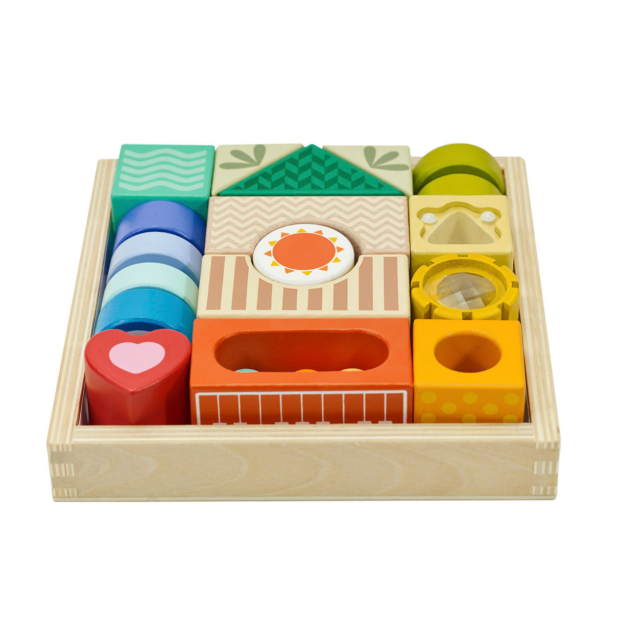 Blocs sensoriels en bois Classic World World