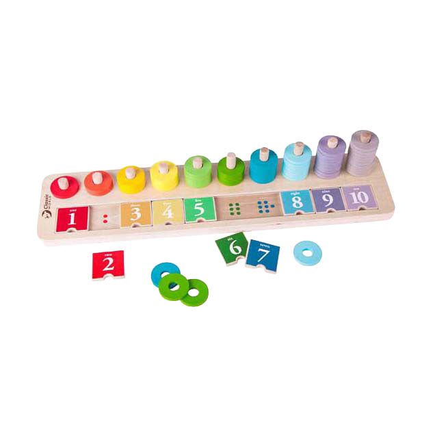 Comptoir empilable en bois Classic World World, 66 pcs.