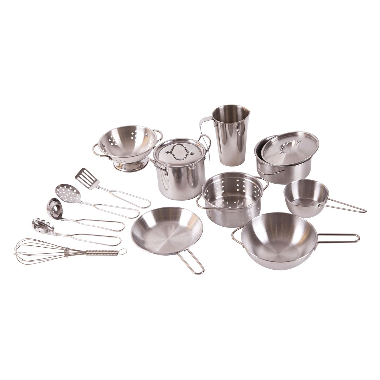 Ensemble de casserole en acier inoxydable du monde classique mondial, 15dlg.