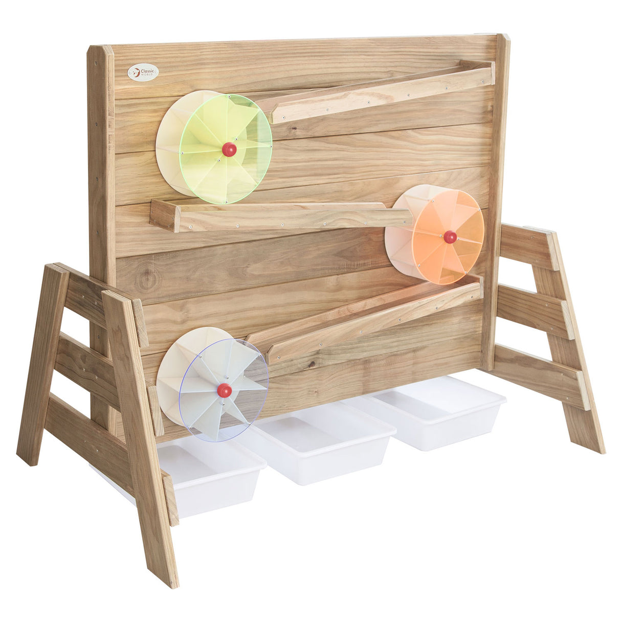 Classic World Wooden Water Play Wall 2 faces