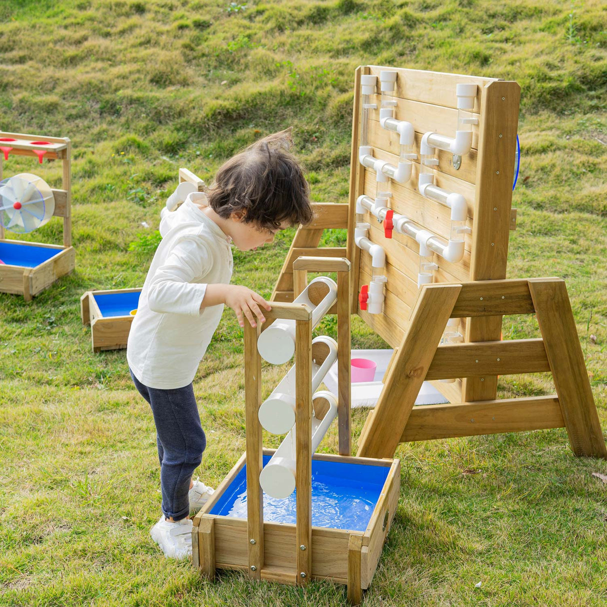 Classic World Wooden Water Play Table Waterfall
