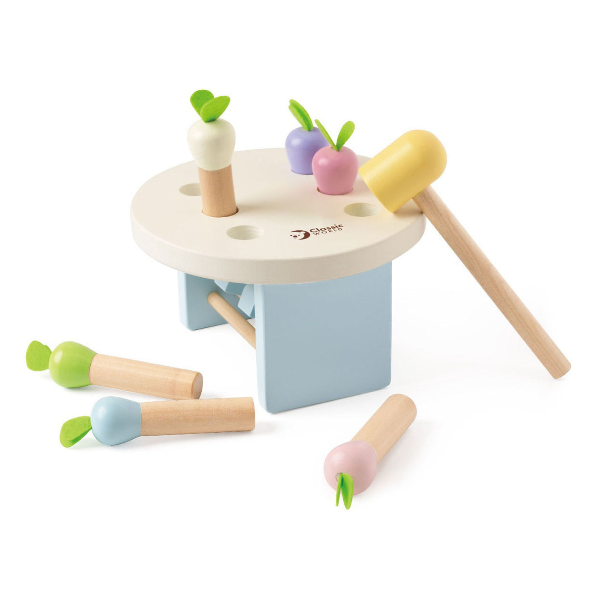 Banc de marteau en bois du monde classique mara, 8 pcs.
