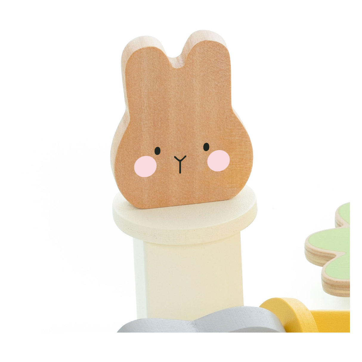 Jeu en bois de lapin rebondissant du monde classique