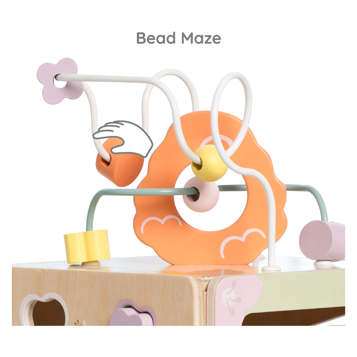 Cube d'activités en bois Classic World Abeille, 5 pièces.