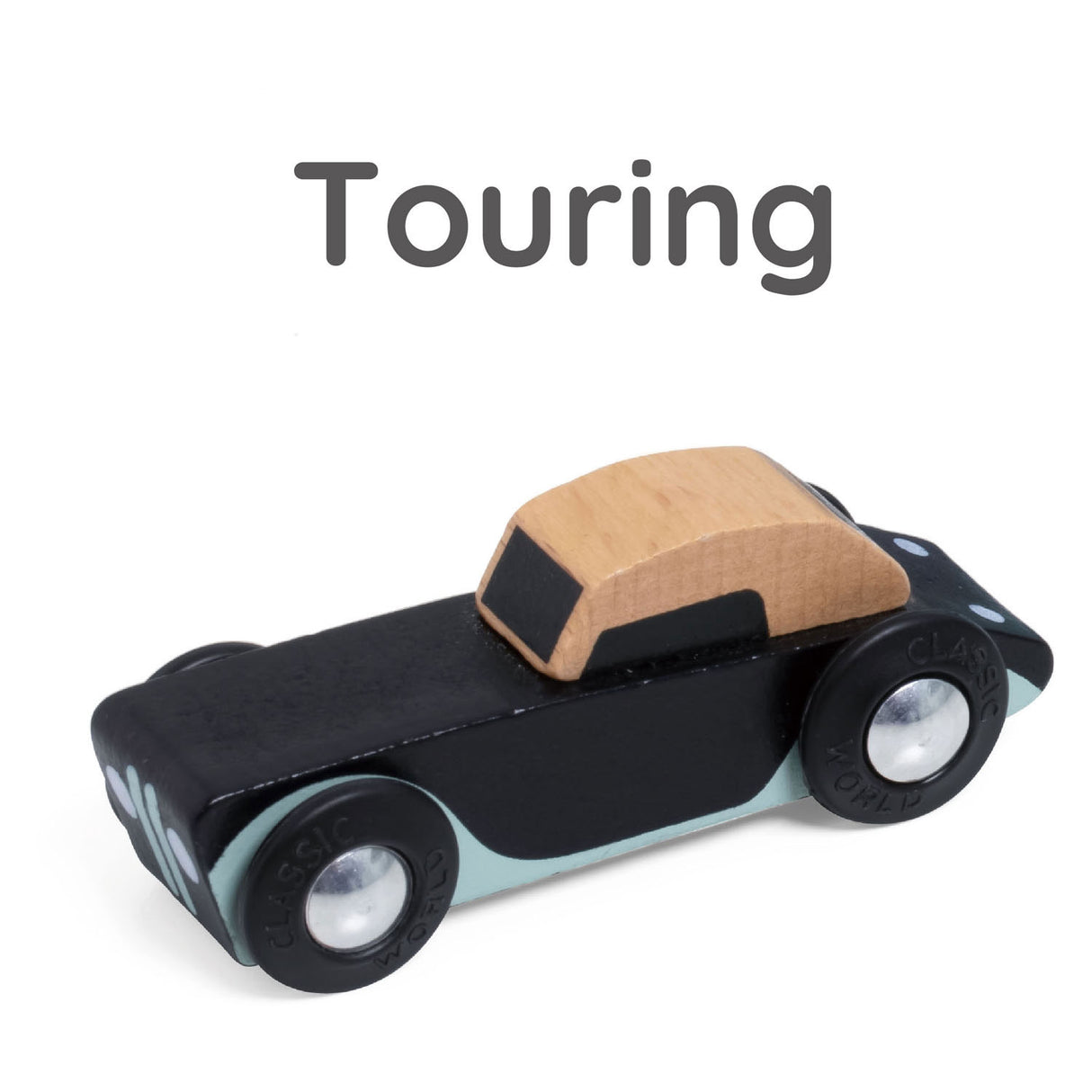 Coffret classique de voitures de tourisme en bois, 3 pcs.