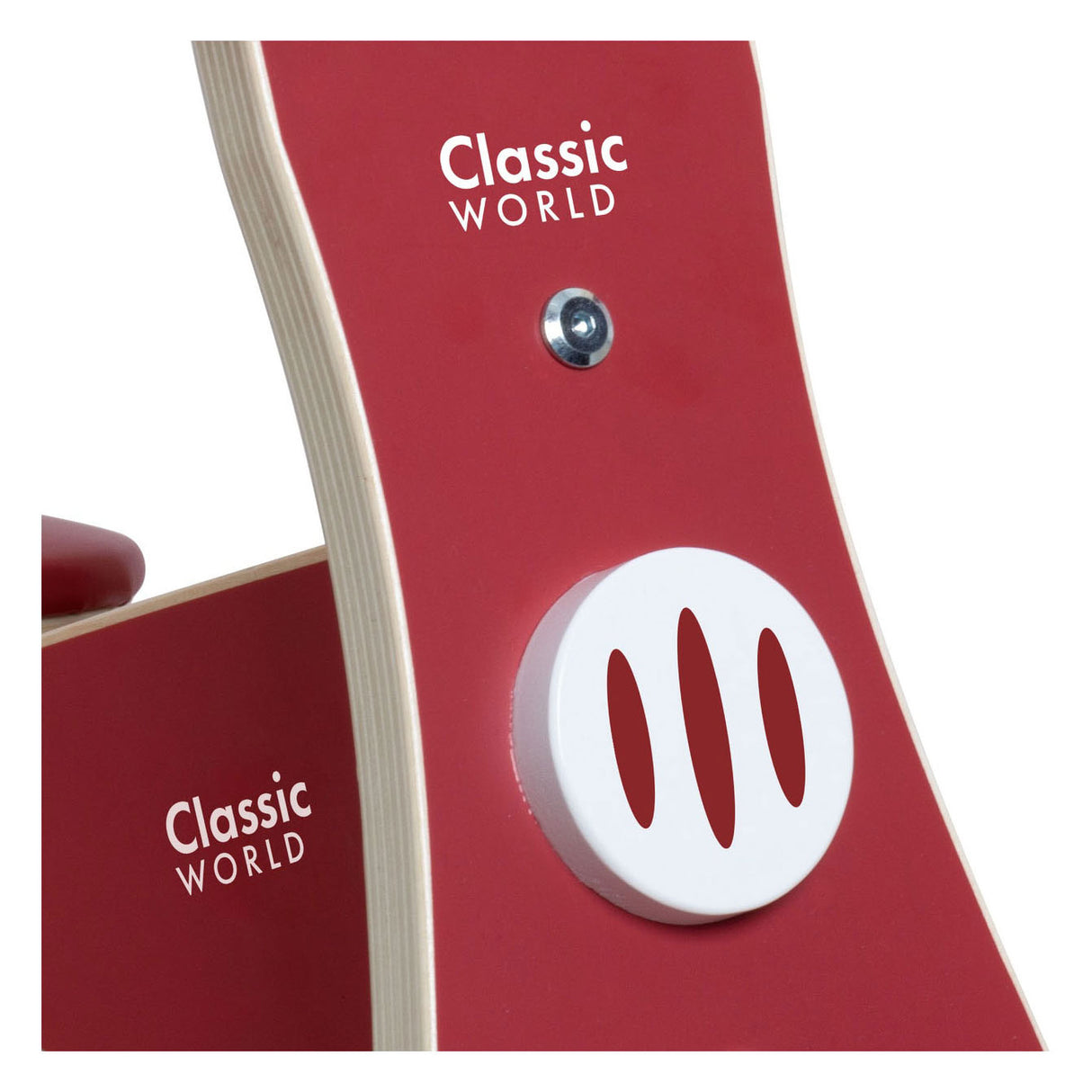 Classic World World En Bois Bordeaux Rouge
