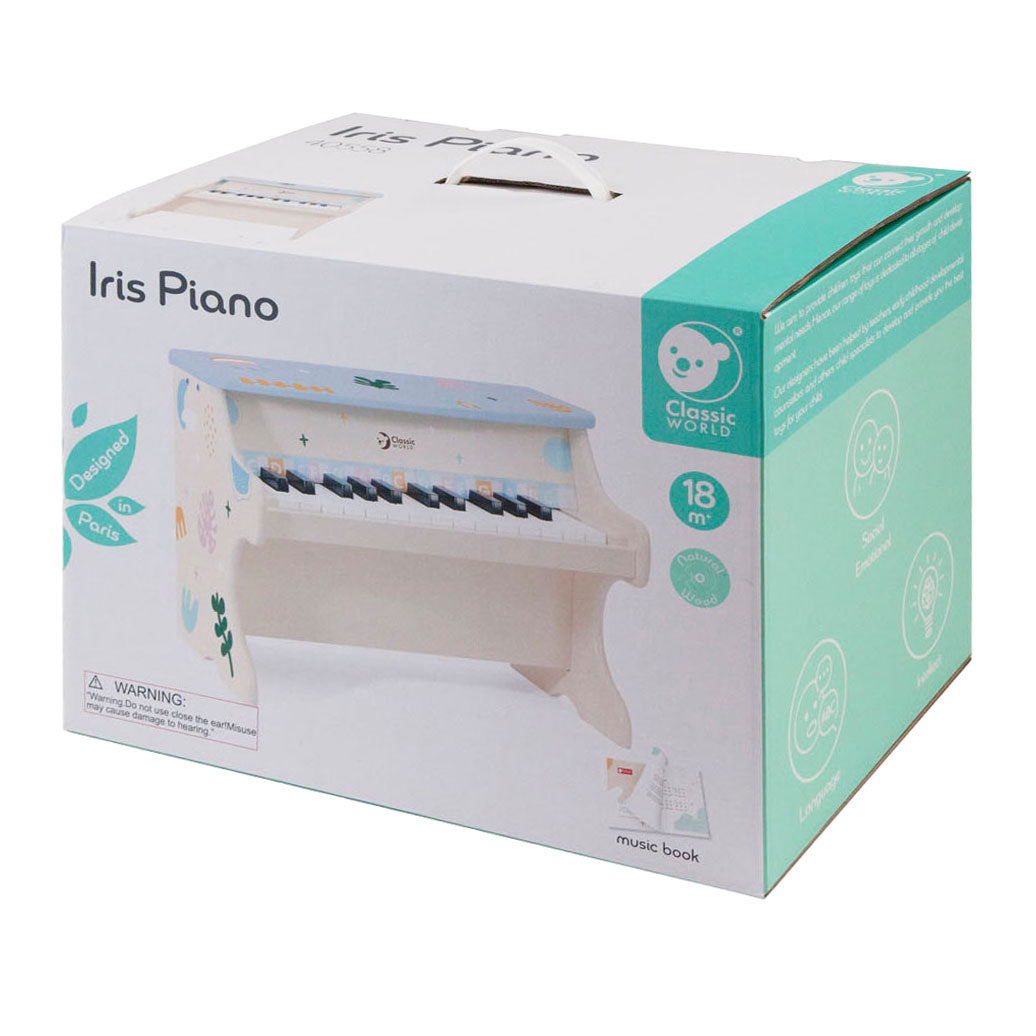 Piano à iris en bois du monde classique