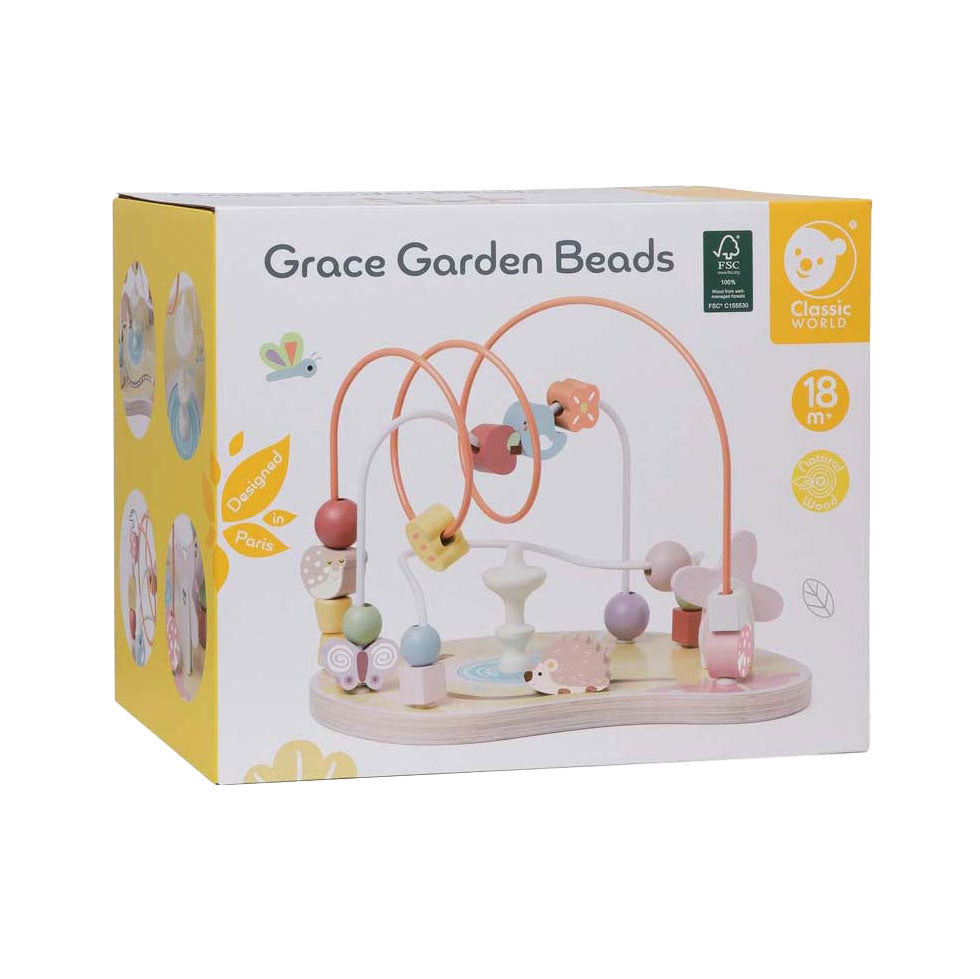 Jouets éducatifs de jardin en spirale de motricité en bois du monde classique.