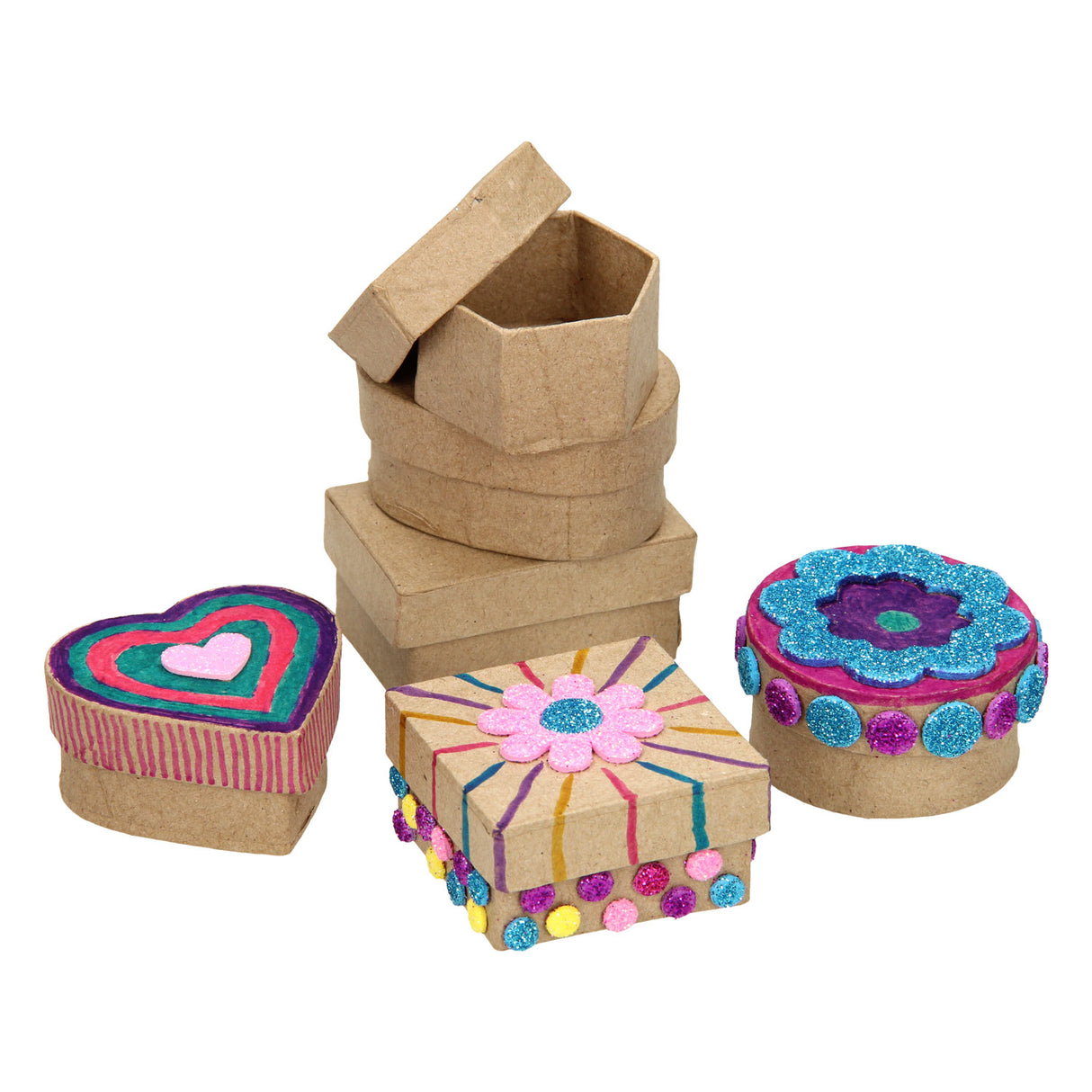 Entreprise créative https: www.ccobby.nl mini-boxes-h-3-cm-d-4-6-cm-6-piece-1-box