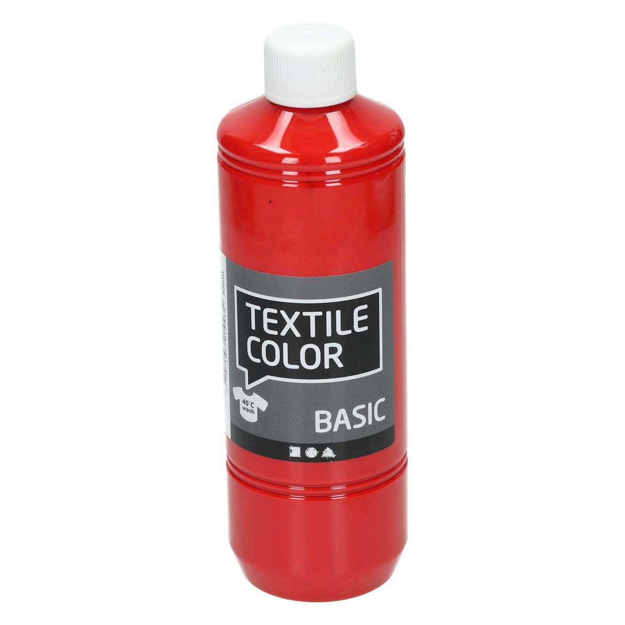 Peinture textile - rouge, 500 ml