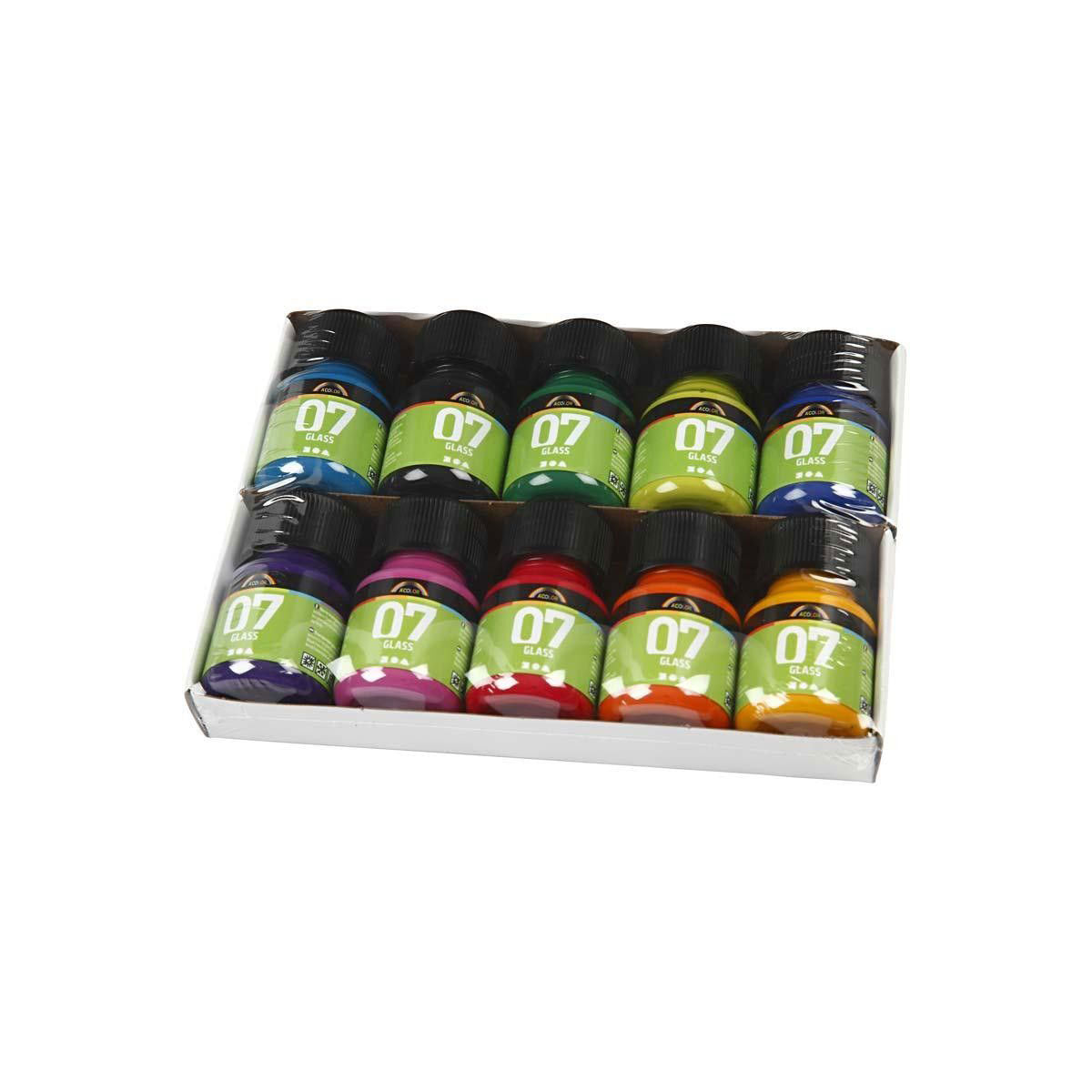 Couleur A https: www.cchobby.nl -glass-diverse-colours-10x30-ml-1-doos