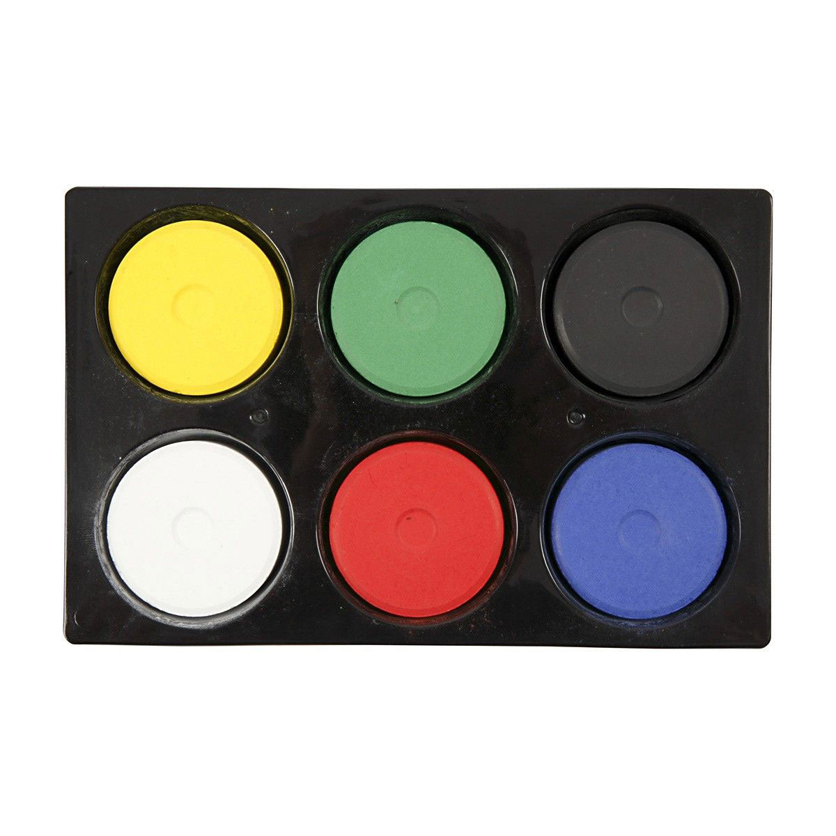 Blocs de recharge pour aquarelle Creativ company en palette - couleurs primaires, 6 pcs.