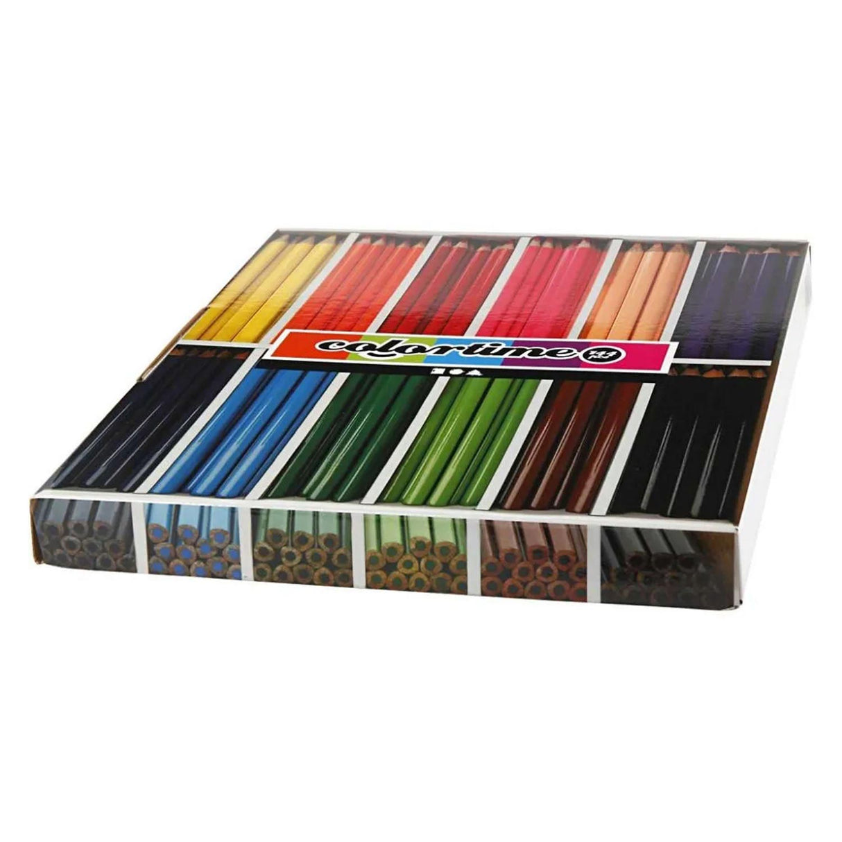 Crayons de couleur triangulaires géants Creativ Company - couleurs de base, 144 pièces.