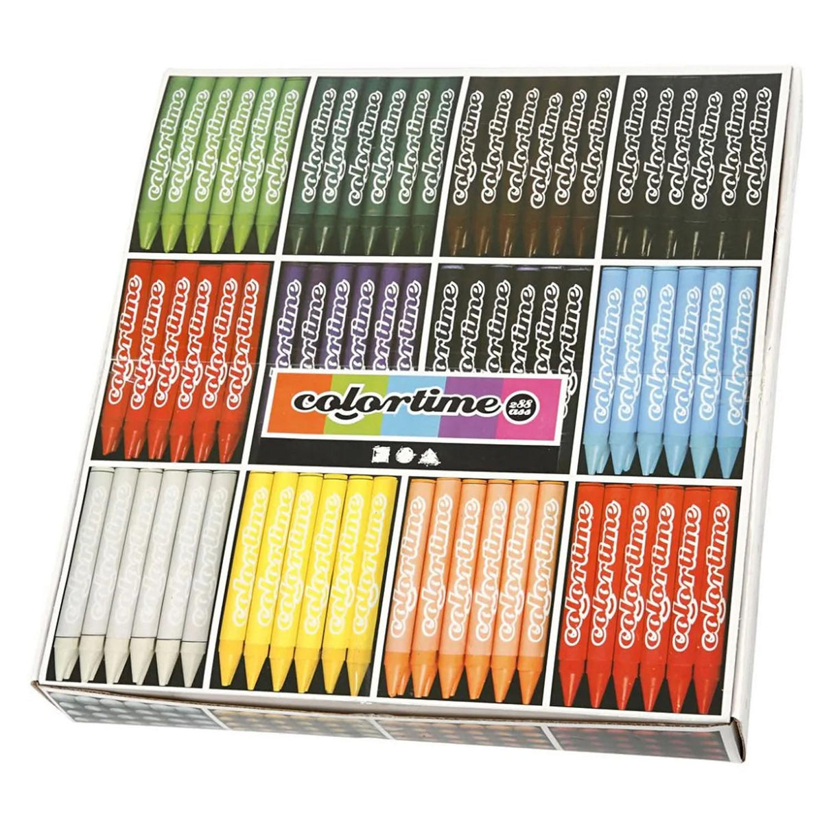 Société créative https : www.ccobby.nl colortime-kleurkrijt-l-10-cm-thickness-11-mm-diverse-colours-12x24-piece-1-box