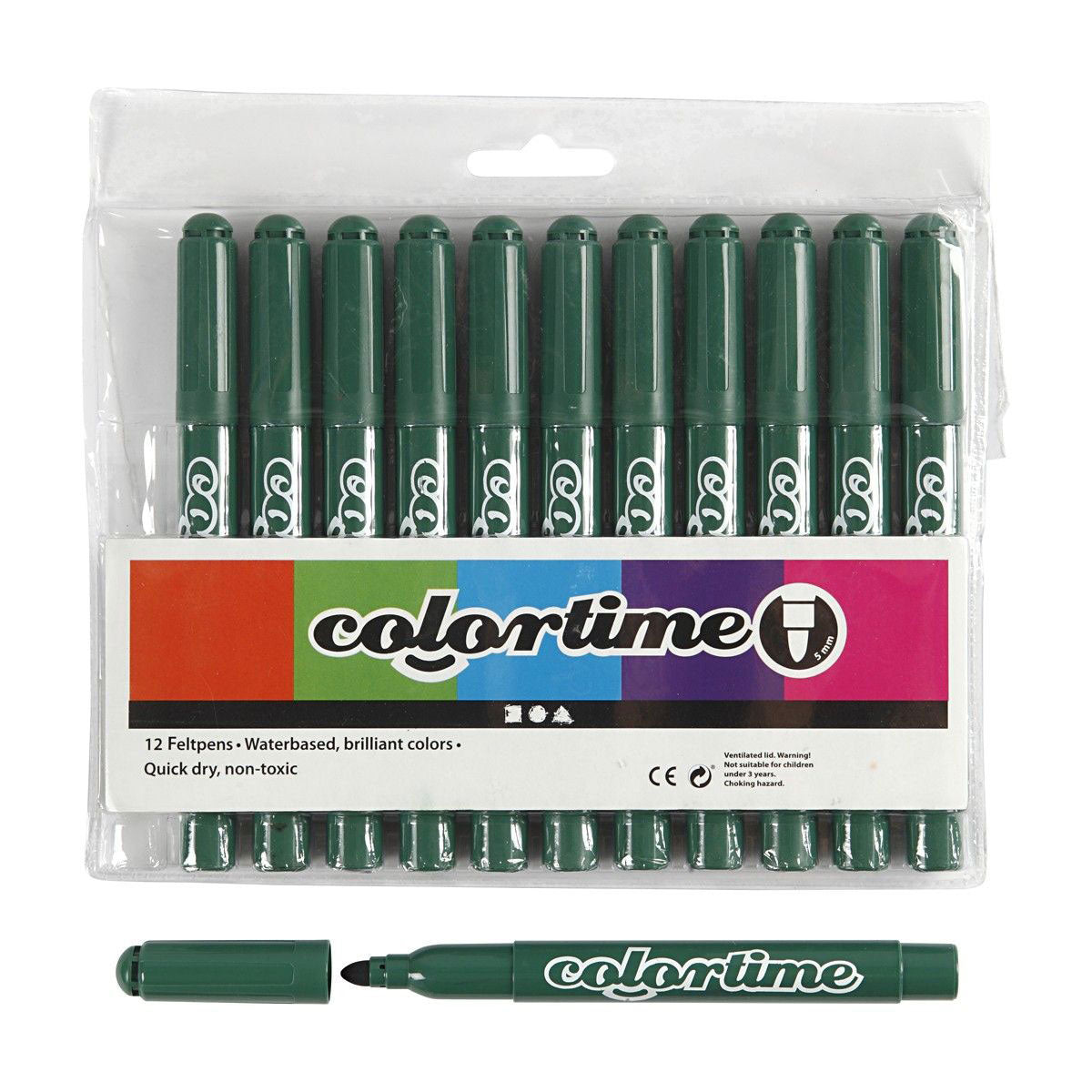 Marqueurs géants verts Creativ Company, 12 pcs.