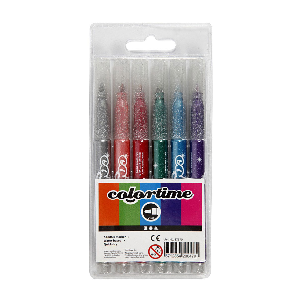 Société créative https : www.ccobby.nl colortime-glittersticks-line-thickness-2-mm-diverse-colors-6-piece-1-box