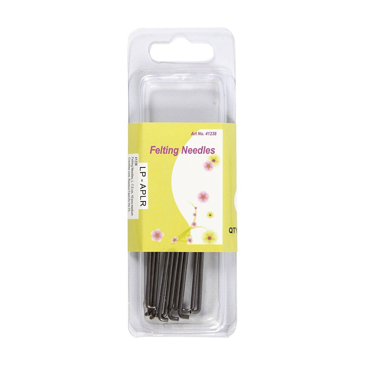Société créative https: www.ccobby.nl aiguille à feutrer-l-7-5-cm-medium-10-piece-1-box