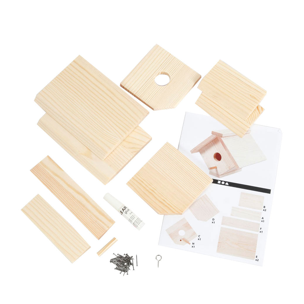 Entreprise créative https: www.ccobby.nl nichoir-h-13-cm-d-14-5-cm-w-16-cm-1-piece
