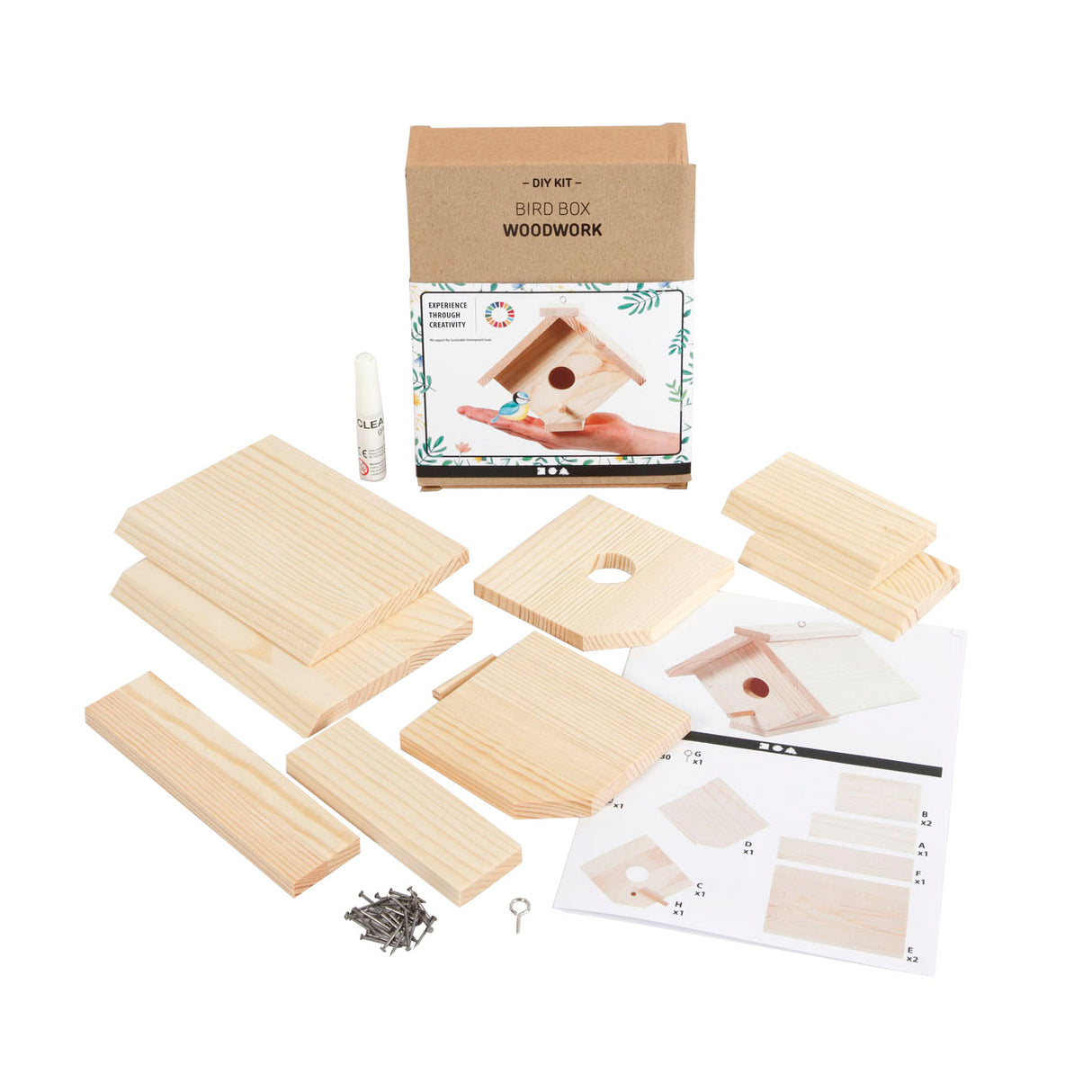 Entreprise créative https: www.ccobby.nl nichoir-h-13-cm-d-14-5-cm-w-16-cm-1-piece