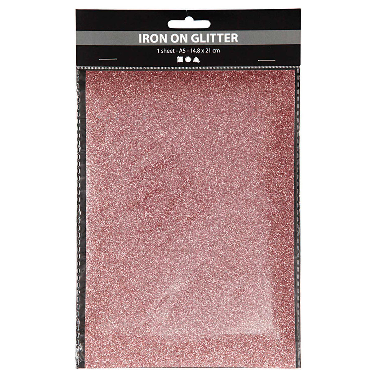 Creativ company Film thermocollant pailleté rouge clair, a5