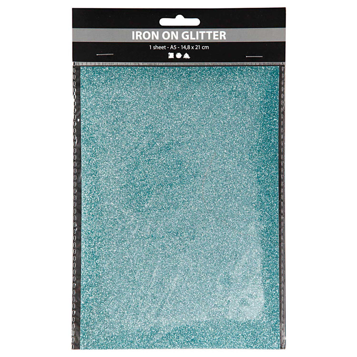 Creativ company Feuille thermocollante pailletée bleu clair, a5