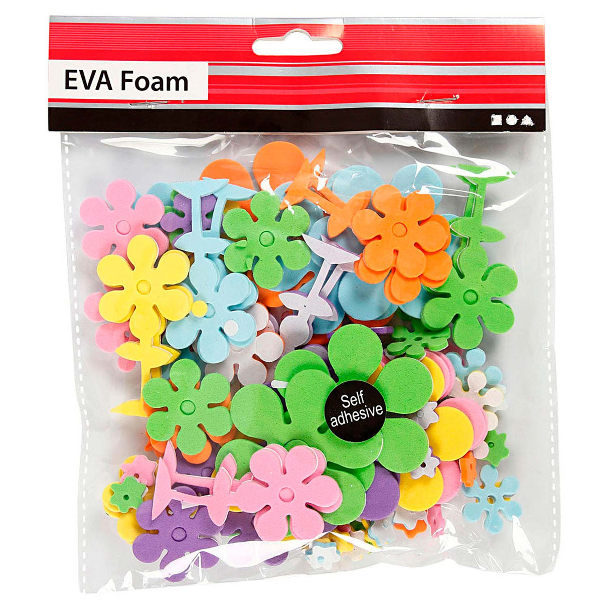 Société créative https : www.cchobby.nl eva-foam-vorm-bloemen-size-10-60-mm-thickness-2-mm-diverse-colours-100-piece-1-box