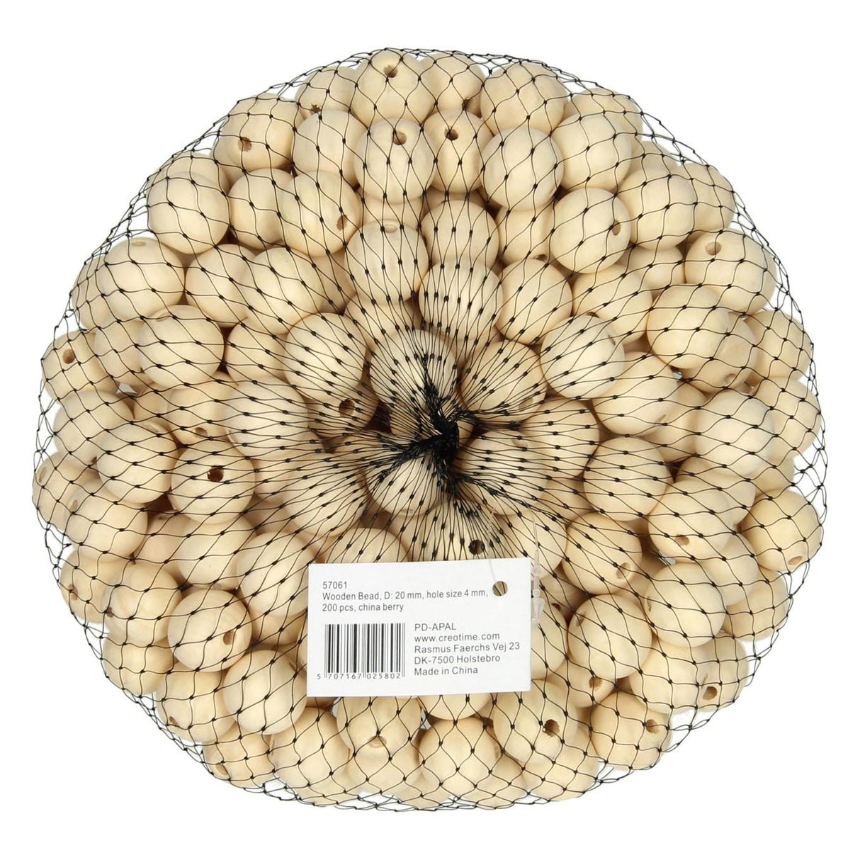 Société créative https : www.ccobby.nl wooden-bead-d-20-mm-hole-size-4-mm-200-piece-1-box