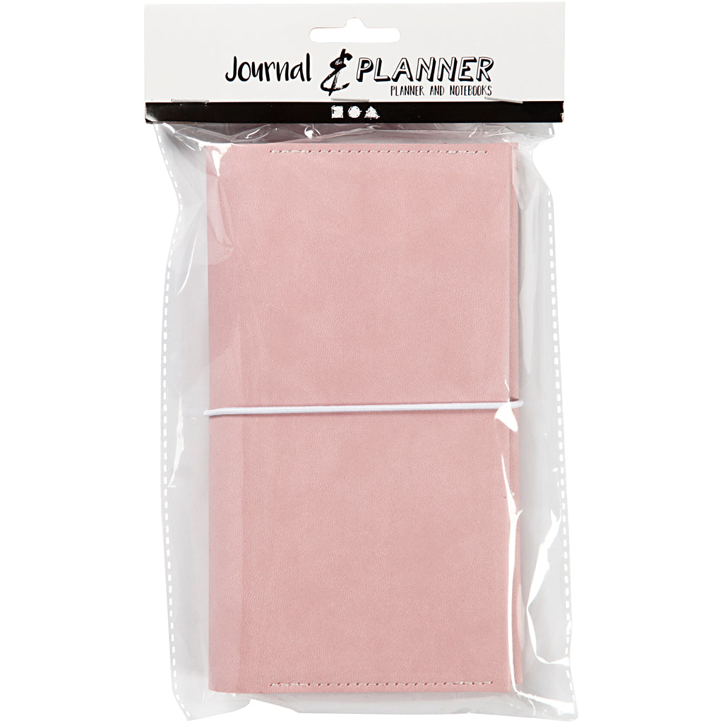 Société créative https : www.ccobby.nl planificateur-bulletjournal-size-10x18x1-5-cm-elastic Closure-pink-1-piece