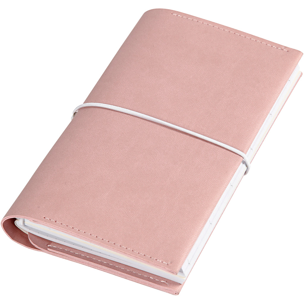 Société créative https : www.ccobby.nl planificateur-bulletjournal-size-10x18x1-5-cm-elastic Closure-pink-1-piece