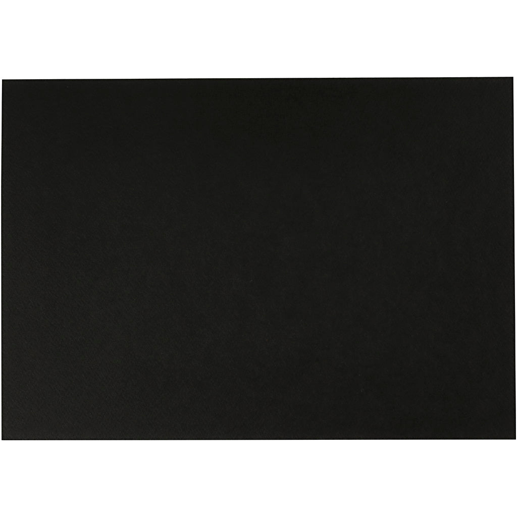 Papier aquarelle Creativ company, a4, feuille 210x297 mm, 230 gr, noir, 10 feuilles 1 boîte