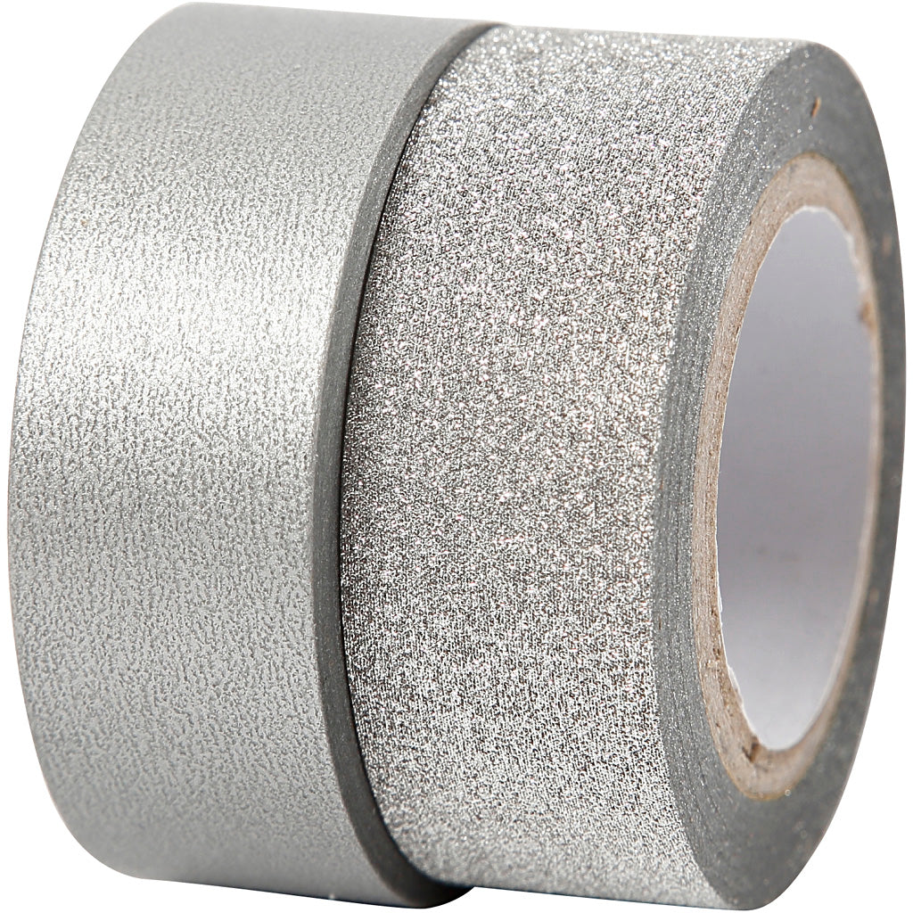 Creativ company ruban de masquage argent 2m, 2pièces.