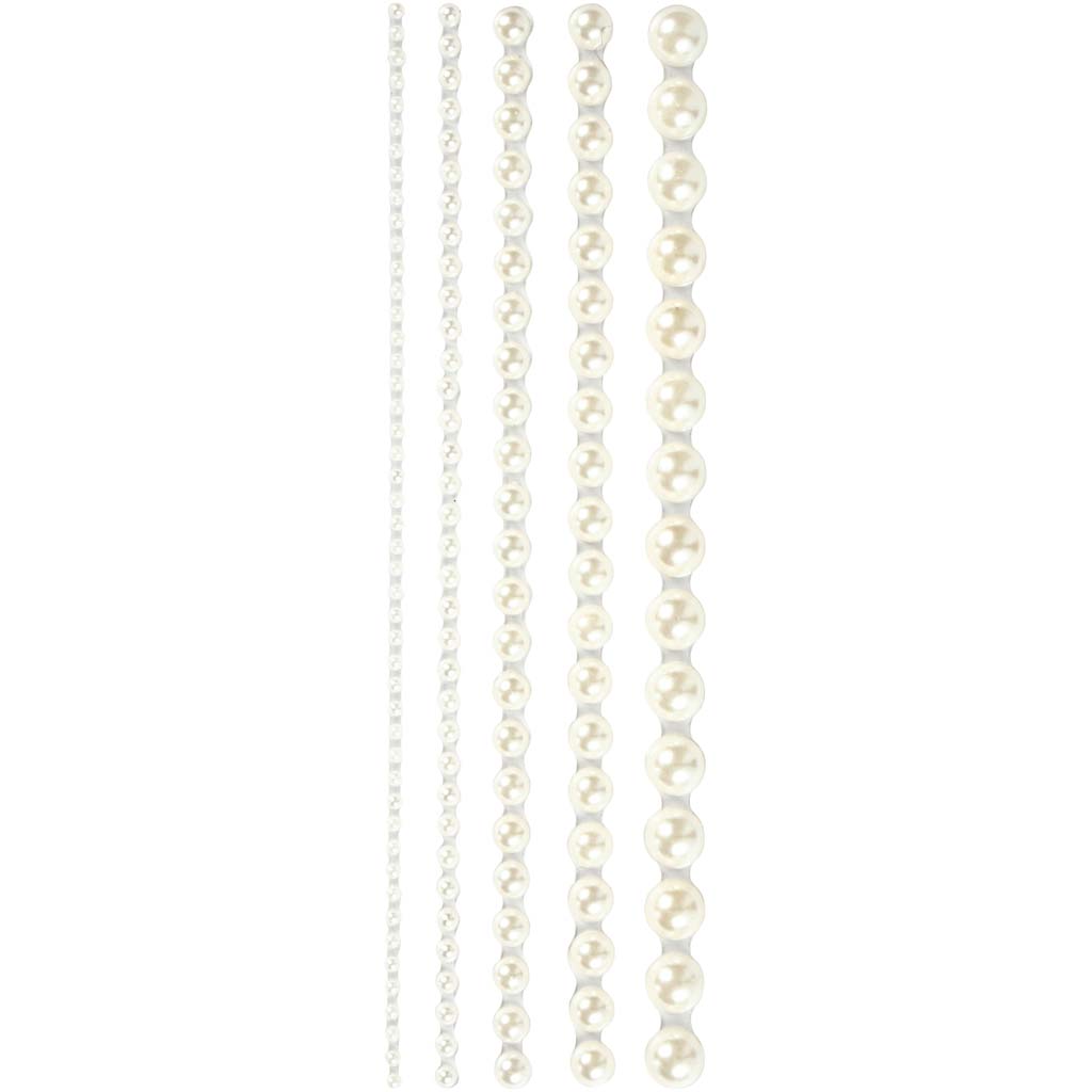 Société créative https: www.ccobby.nl demi-adhésif-pearls-size-2-8-mm-white-140-piece-1-box