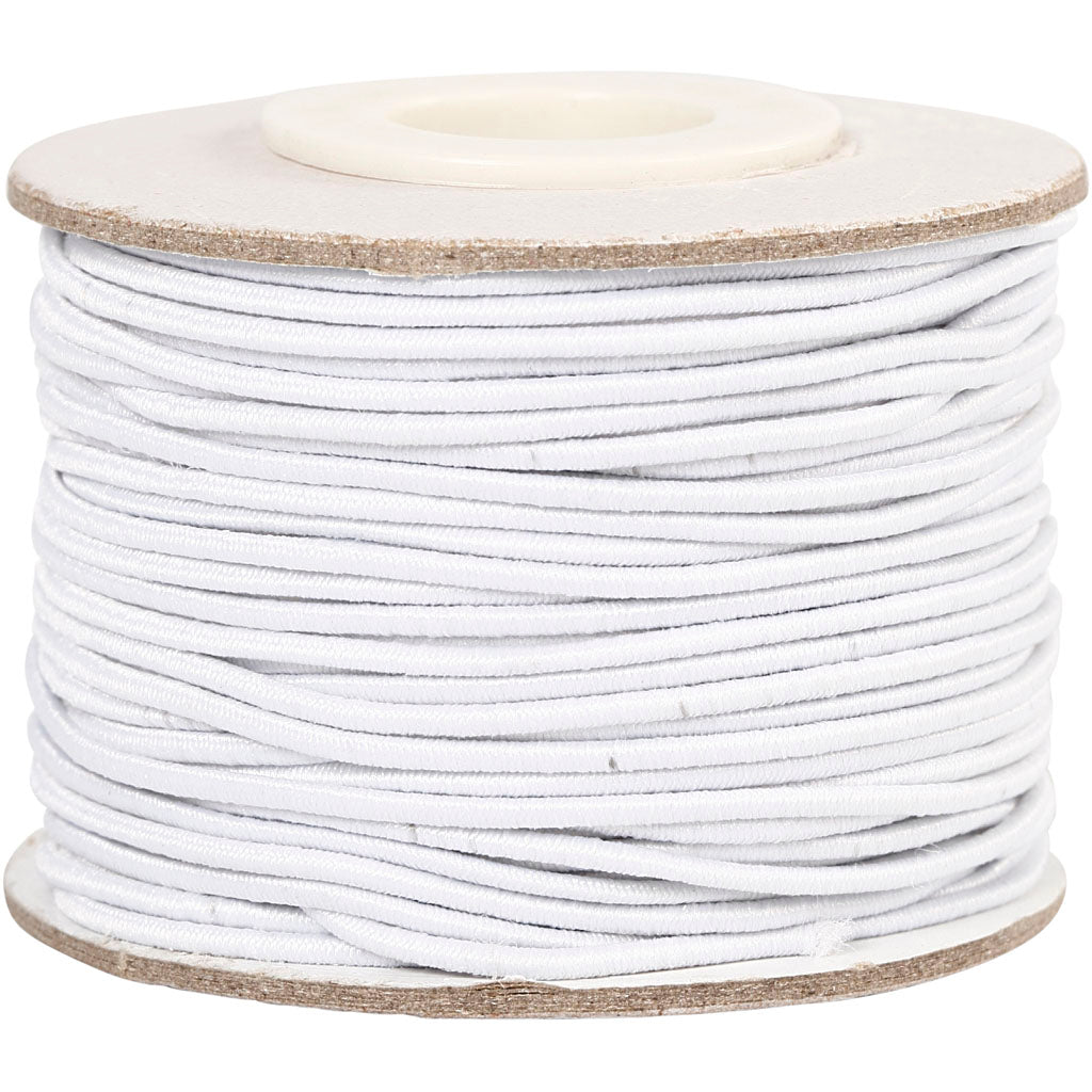 Société Creativ https: www.ccobby.nl elastic-cord-thickness-1-mm-white-25-m-1-roll