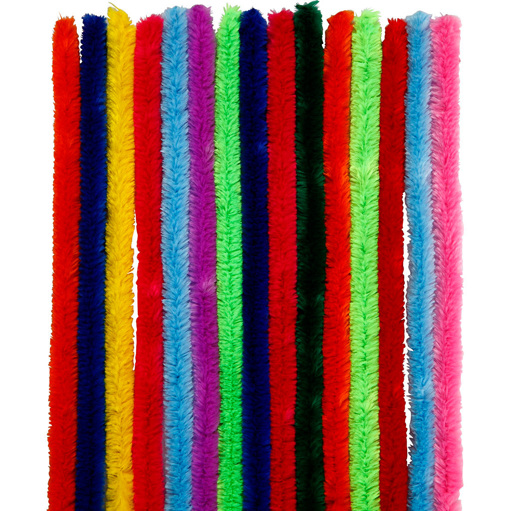 Creativ company fil chenille couleur 30cm, 15 pcs.