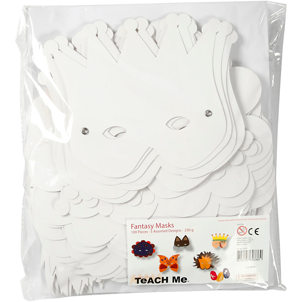 Https : www.ccobby.nl masques fantaisie-y compris-élastiques-h-15-20-cm-230-gr-white-100-div-1-box