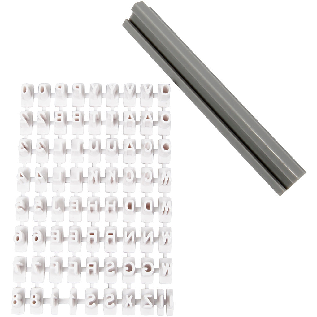 Société créative https : www.ccobby.nl jeu de tampons-de-lettres-en-caoutchouc-numéros-h-6-mm-blanc-1-set