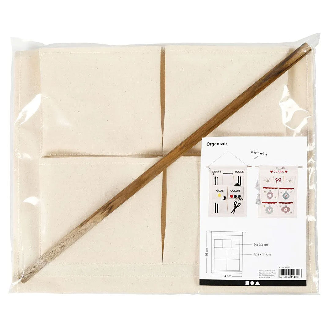 Société créative https : www.ccobby.nl hanging-organisateur-h-46-cm-w-34-cm-light-natural-1-piece