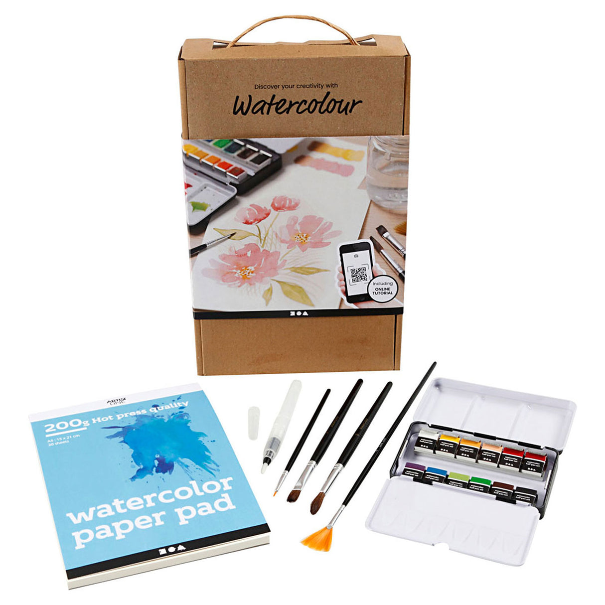 Entreprise créative https : www.cchobby.nl starter-hobbyset-aquarel-1-doos