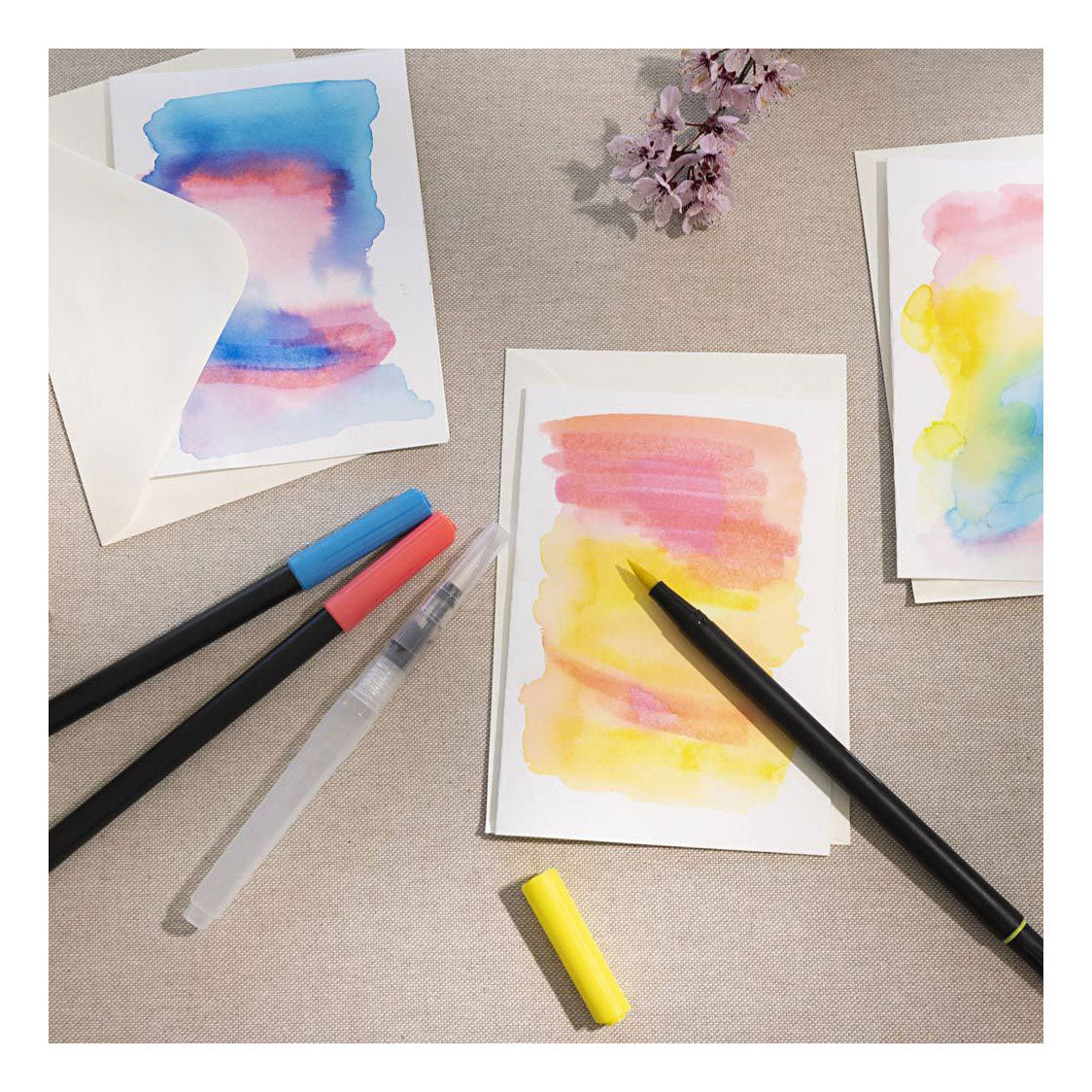 Entreprise créative https : www.ccobby.nl marqueur aquarelle-épaisseur de ligne-2-4-8-mm-standard-colours-12-piece-1-box