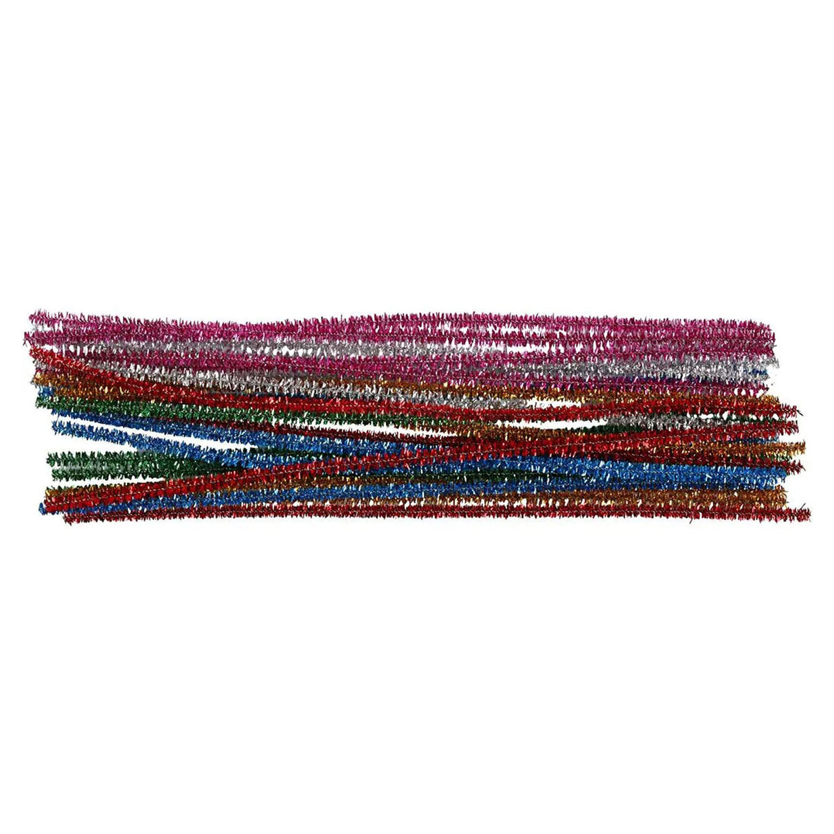 Creativ company fil chenille couleurs fortes paillettes 30cm, 24 pcs.