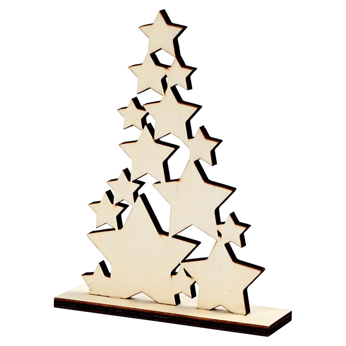Sapin de Noël en bois d'entreprise créative
