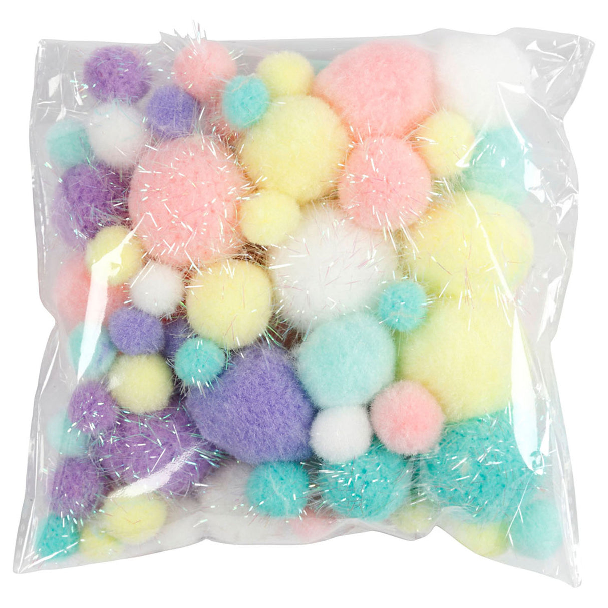 Entreprise créative https: www.ccobby.nl pompoms-d-15-40-mm-glitter-ca-75-piece-pastelcolours-62-gr-1-doos