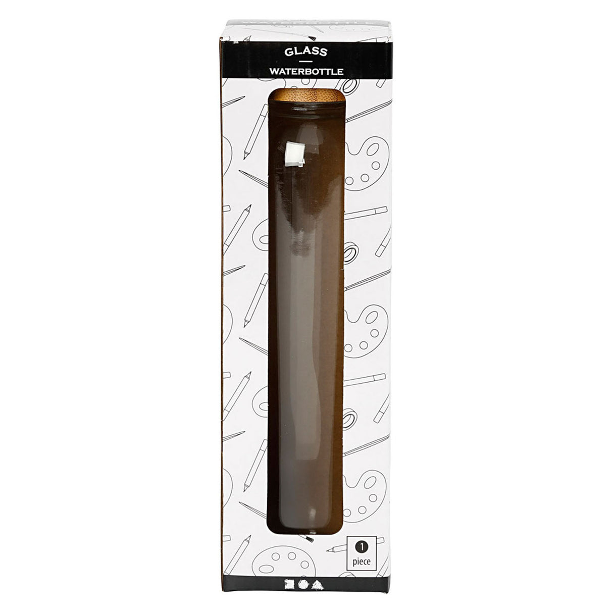 Société créative https: www.ccobby.nl bouteille d'eau-h-22-cm-d-6-7-cm-500-ml-1-piece