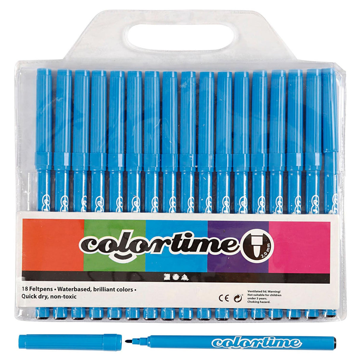 Marqueurs bleu clair Creativ Company, 18 pcs.