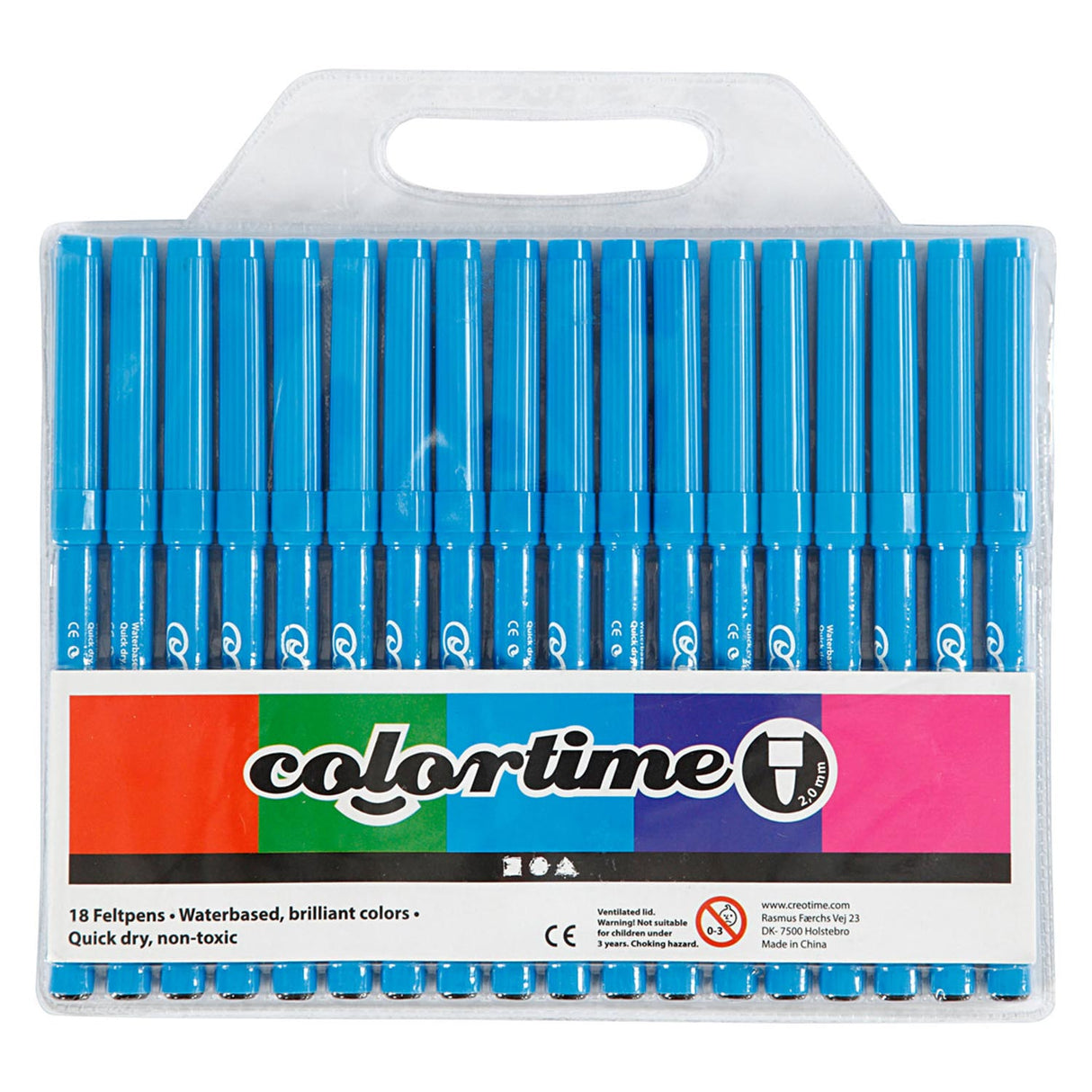 Marqueurs bleu clair Creativ Company, 18 pcs.