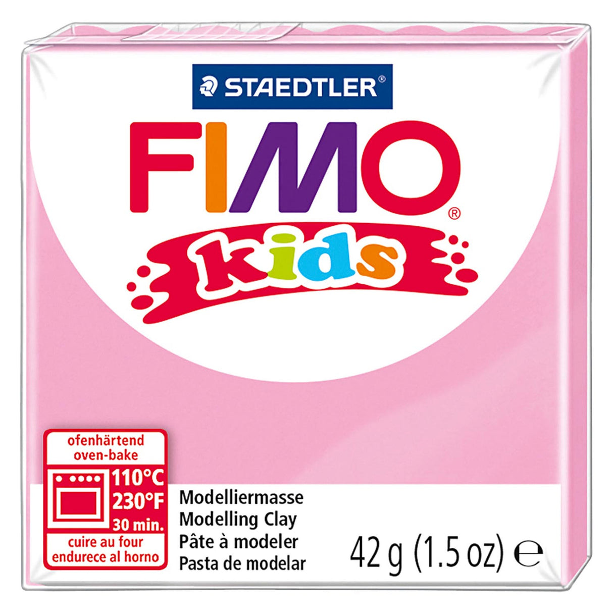 Fimo kids pâte à modeler 42 g rose clair