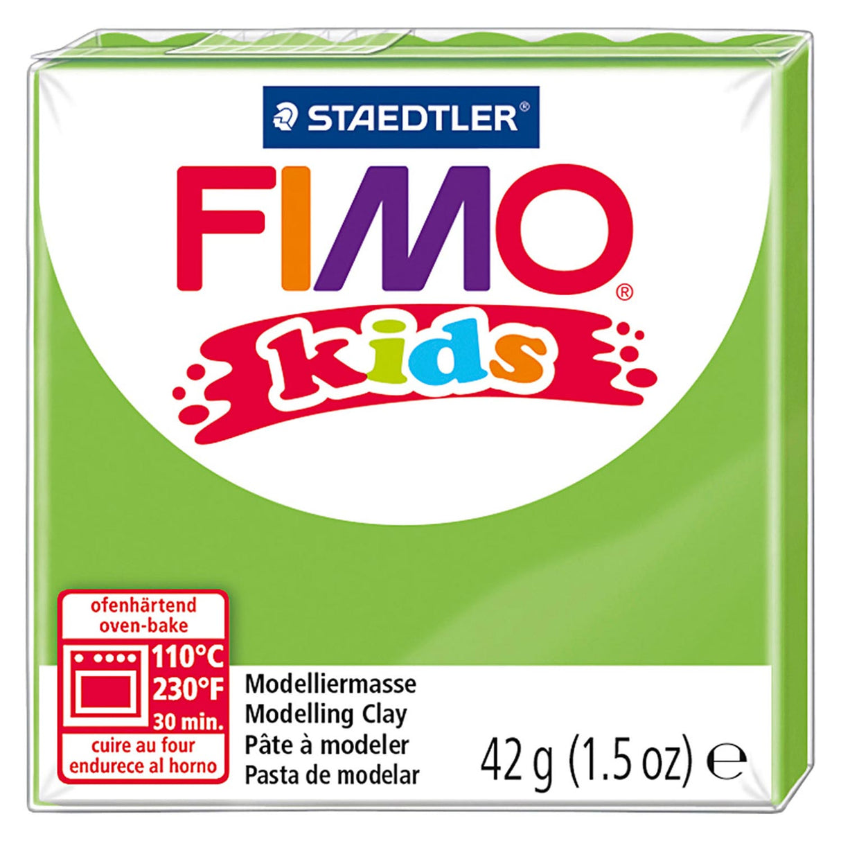 Pâte à modeler Fimo kids vert clair, 42gr