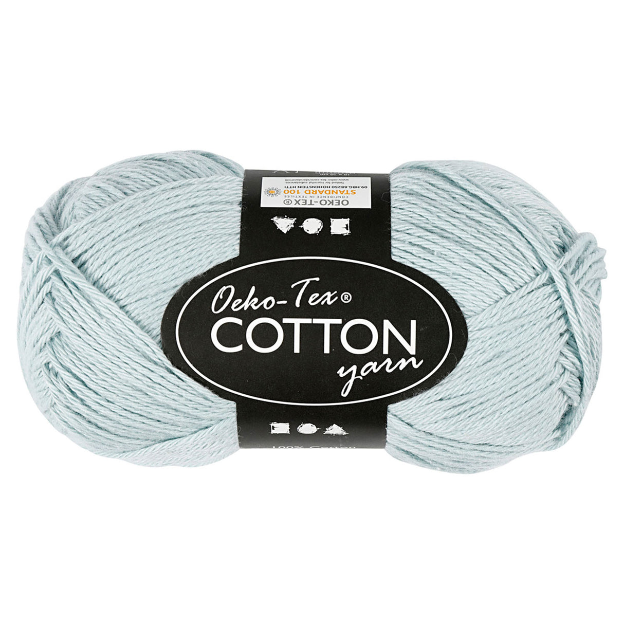 Fil de coton Creativ company, bleu tendre, 50gr, 170m