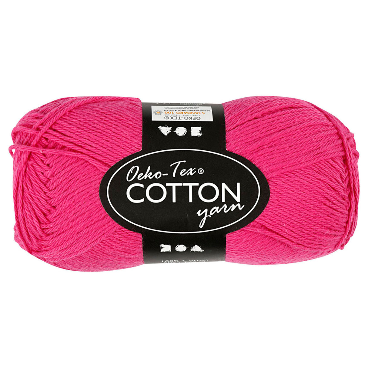 Fil de coton Creativ company, rose, 50gr, 170m